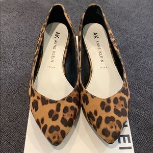 Anne Klein Flex Leopard Pointed Toe Wedge